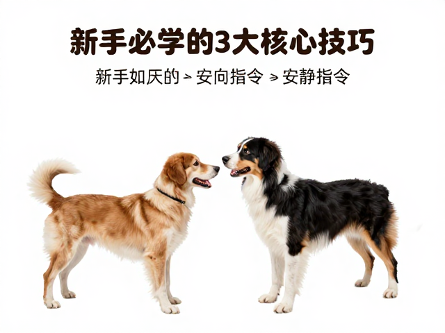狗狗训练,如厕、握手与安静指令,新手必学的3大核心技巧