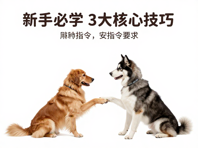 狗狗训练,如厕、握手与安静指令,新手必学的3大核心技巧