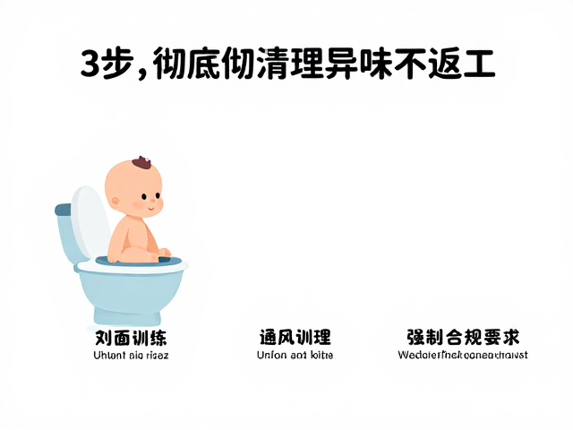宝宝如厕训练用正面强化,3步彻底清理异味不返工
