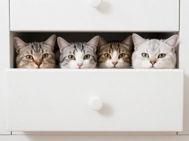 猫群居依赖强会开门抽屉?亲人程度深,揭秘高互动宠物