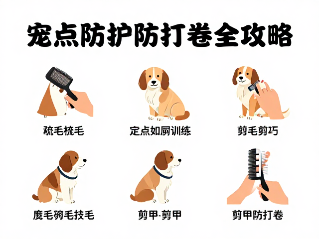 宠物护理干货，梳毛技巧、定点如厕训练与剪甲防打卷全攻略