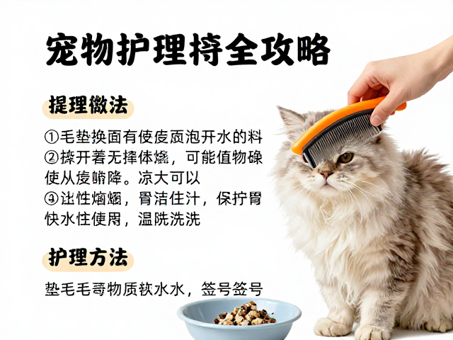 宠物护理干货，梳毛技巧，垫料更换与饮水保障全攻略