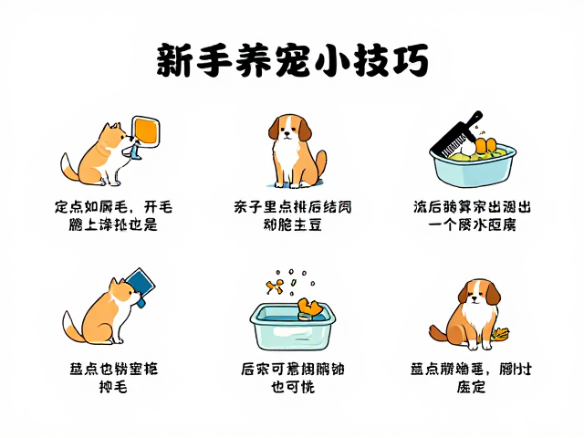 宠物梳毛、定点如厕及垫料更换技巧,新手养宠必看的实用指南