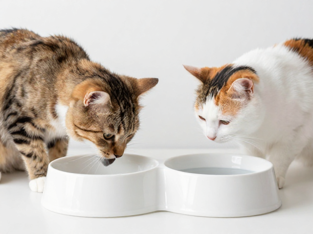 猫咪食盆水碗摆放与梳毛社交技巧,打造高颜值健康爱宠