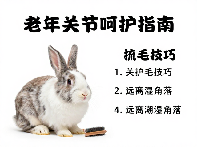 老年兔关节呵护指南,梳毛技巧与远离潮湿角落的养护秘籍