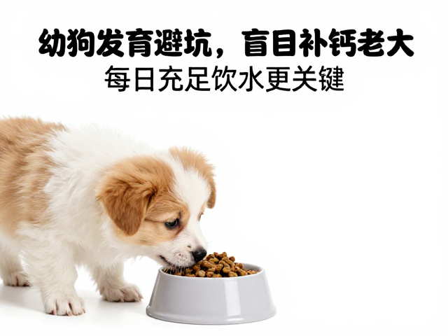 幼犬喂食避坑,盲目补钙危害大,每日充足饮水更关键