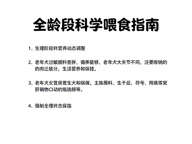 幼犬过敏源排查与老年犬关节保护,全龄段科学喂食指南