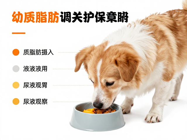 幼犬喂食指南,优质脂肪摄入与尿液颜色观察,守护狗狗健康