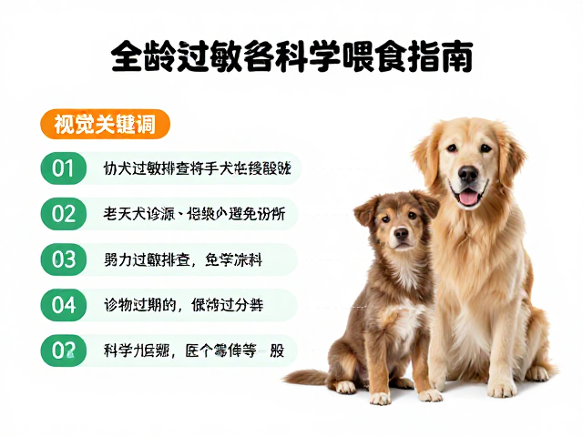 幼犬过敏源排查与老年犬关节保护,全龄段科学喂食指南