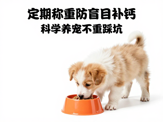 幼犬喂食指南,定期称重防盲目补钙,科学养宠不踩坑