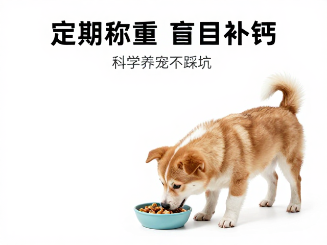 幼犬喂食指南,定期称重防盲目补钙,科学养宠不踩坑
