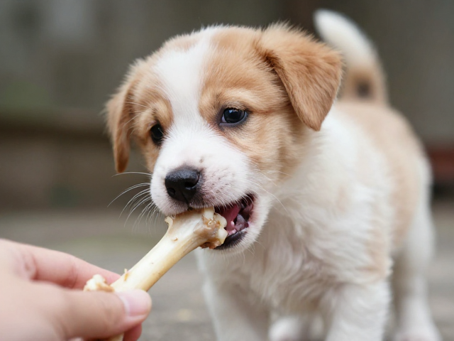 幼犬换牙期能喂熟禽骨吗?咀嚼训练与喂食禁忌全解析