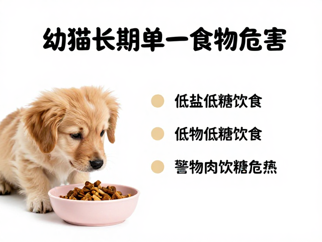 幼犬喂食指南，低盐低糖饮食，警惕长期单一食物危害