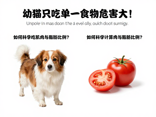 幼犬长期只吃单一食物危害大!如何科学计算肌肉与脂肪比例?