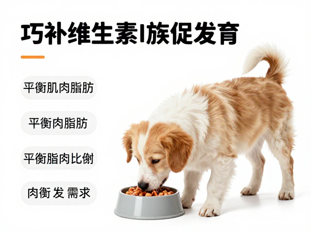 幼犬喂食指南,平衡肌肉脂肪比例,巧补维生素B族促发育