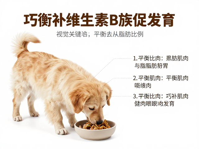 幼犬喂食指南，平衡肌肉脂肪比例，巧补维生素B族促发育