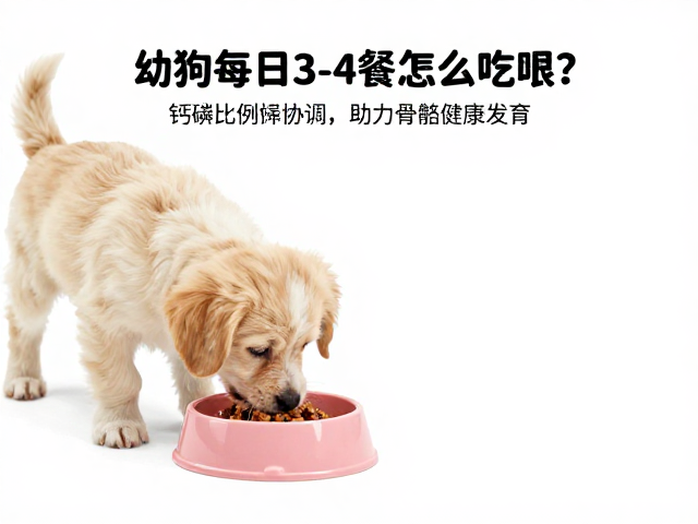 幼犬每日3-4餐怎么喂?钙磷比例协调,助力骨骼健康发育