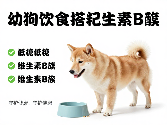幼犬喂食指南,低盐低糖饮食搭配维生素B族,守护狗狗健康