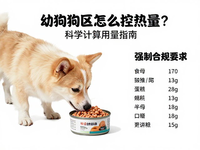 幼犬喂食湿粮罐头怎么控热量?科学计算用量指南