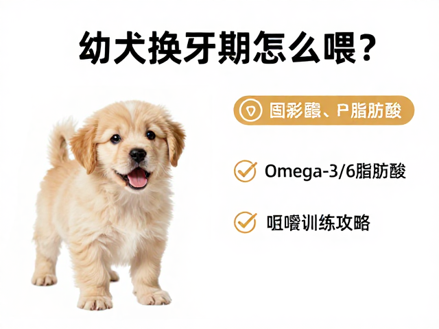 幼犬换牙期怎么喂?Omega-3/6脂肪酸,咀嚼训练攻略