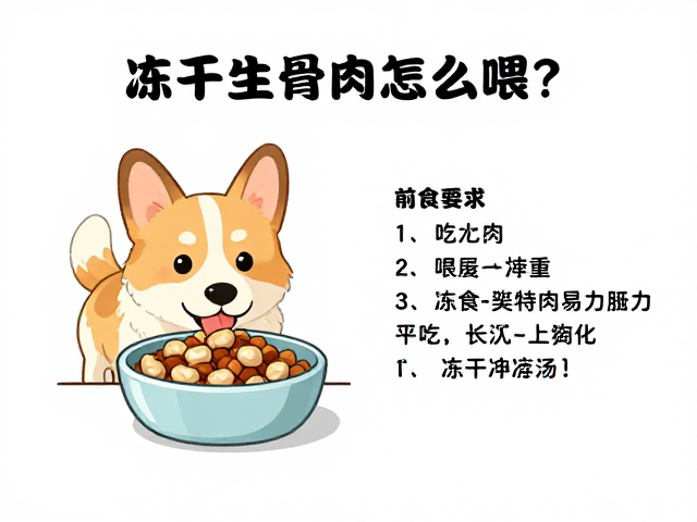 幼犬喂食指南,冻干生骨肉怎么喂?避免暴饮暴食的关键技巧