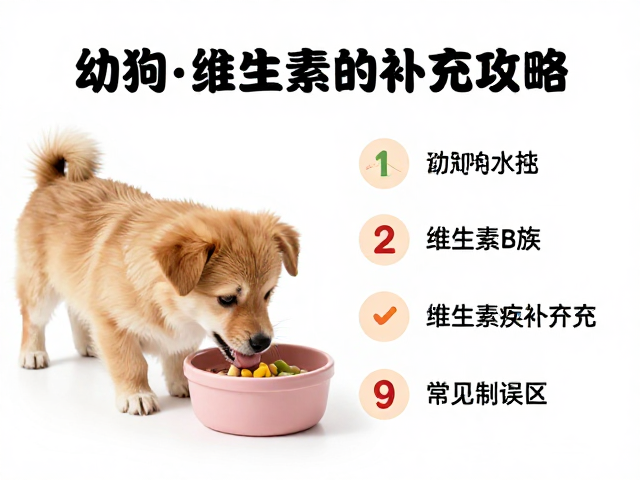 幼犬喂食指南,每日充足饮水与维生素B族补充攻略