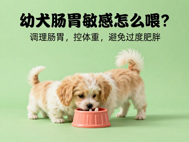 幼犬肠胃敏感怎么喂?调理肠胃,控体重,避免过度肥胖