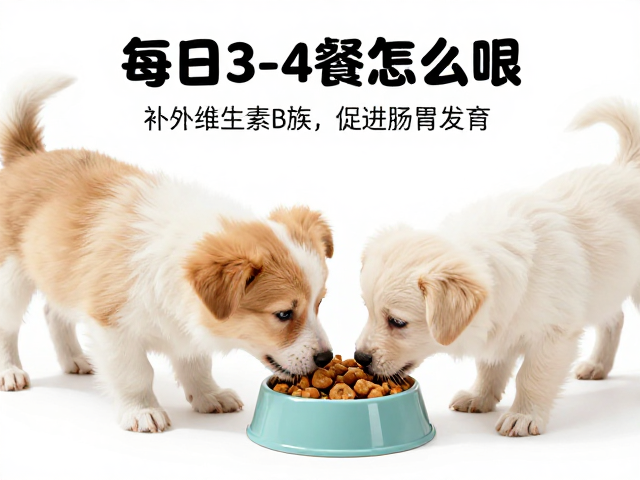 幼犬每日3-4餐怎么喂?补充维生素B族促进肠胃发育