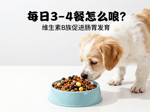 幼犬每日3-4餐怎么喂?补充维生素B族促进肠胃发育