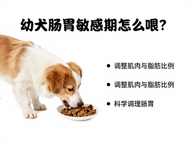 幼犬肠胃敏感期怎么喂?调整肌肉与脂肪比例,科学调理肠胃