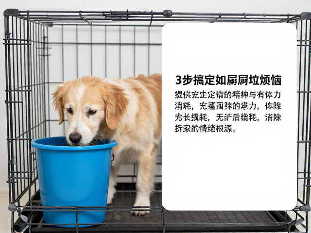 狗狗笼内进食不翻垃圾桶?3步搞定如厕训练,告别宠物拆家烦恼