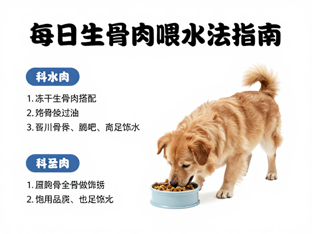 幼犬喂食指南,冻干生骨肉搭配与每日充足饮水科学喂养法