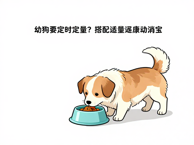 幼犬喂食要定时定量？搭配适量运动消耗，养出健康乖宝宝