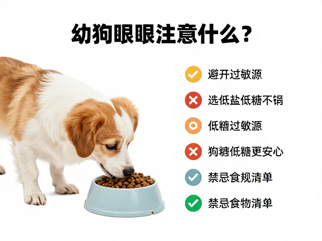 幼犬喂食注意什么？避开过敏源，选低盐低糖狗粮更安心