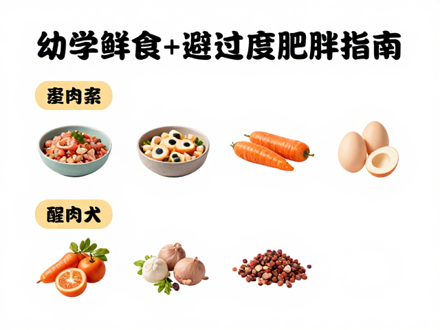 幼犬自制鲜食食谱,科学喂食避免过度肥胖指南
