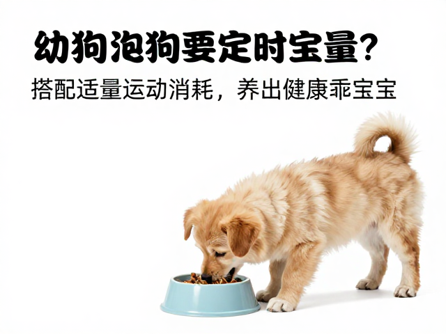 幼犬喂食要定时定量？搭配适量运动消耗，养出健康乖宝宝