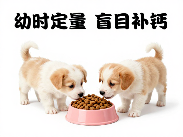 幼犬喂食指南,定时定量,盲目补钙危害,新手避坑必看