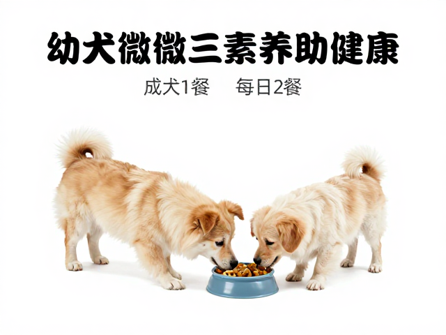 幼犬喂食指南,成犬每日2餐,巧补微量元素助健康