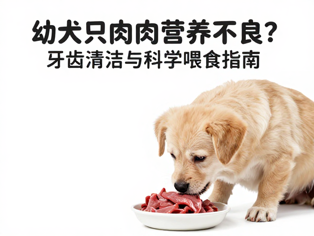 幼犬只喂肉营养不良?牙齿清洁与科学喂食指南