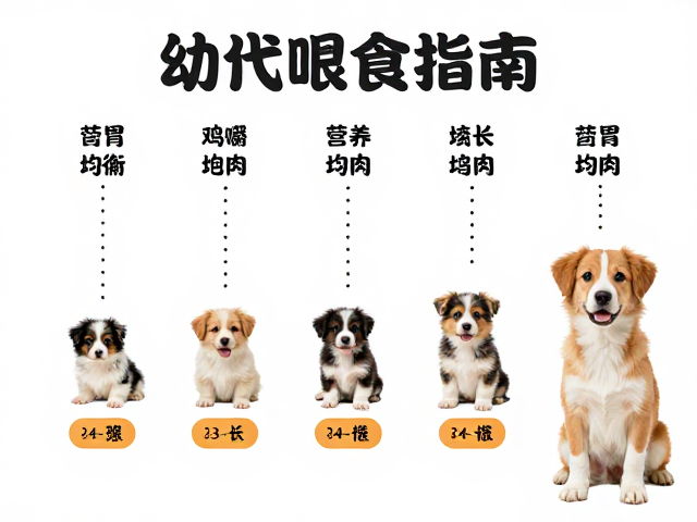 幼犬喂食指南,精神饱满靠营养均衡搭配
