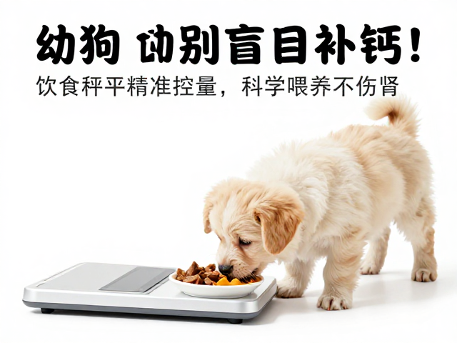幼犬喂食别盲目补钙!用食物秤精准控量,科学喂养不伤肾