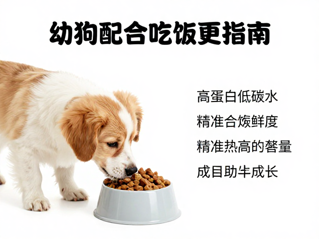 幼犬喂食指南,高蛋白低碳水,精准控制热量助成长
