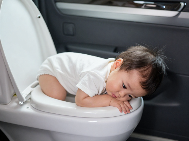 宝宝如厕训练难?乘车礼仪别忘,趴下休息更舒适