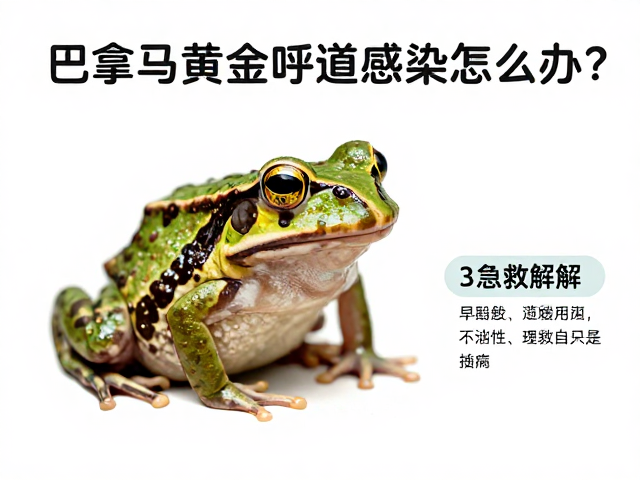 巴拿马黄金角蛙呼吸道感染怎么办?3步急救指南,用药详解