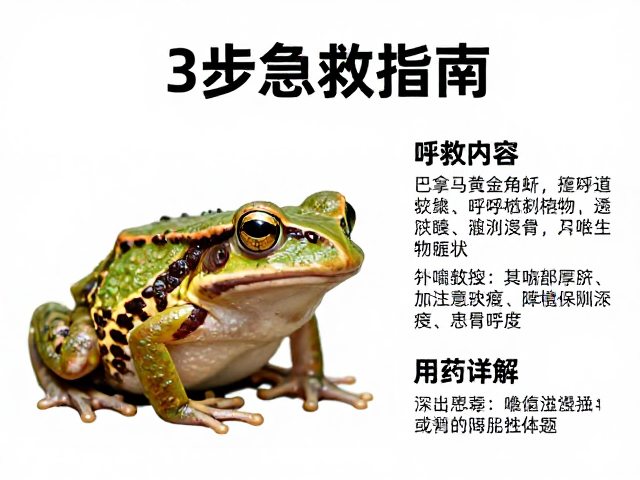 巴拿马黄金角蛙呼吸道感染怎么办?3步急救指南,用药详解
