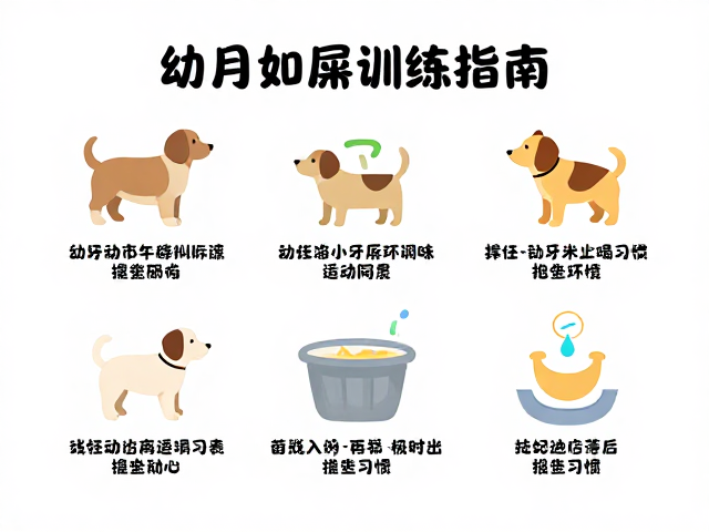 幼犬2-4月如厕训练指南,用耐心打造完美习惯