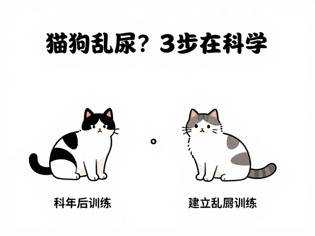 1岁后猫狗乱尿?3步科学如厕训练,彻底纠正成年期乱尿行为
