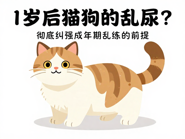 1岁后猫狗乱尿？3步科学如厕训练，彻底纠正成年期乱尿行为