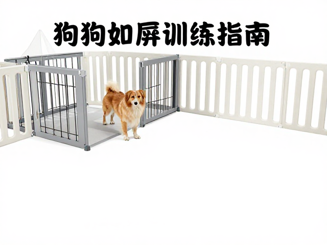 狗狗如厕训练指南,巧用围栏笼子,正向强化,快速养成好习惯