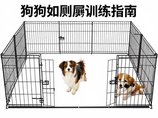 狗狗如厕训练指南,巧用围栏笼子,正向强化,快速养成好习惯